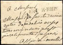 Let MARQUES POSTALES D'ARMEES - MP AR.D.H.RHIN Sur LAC De 1763, TB - Armeestempel (vor 1900)