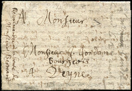 Let OBLITERATIONS PAR DEPARTEMENTS - 4/HAUTES ALPES Lettre De Chateauvieux Sur LAC De 1701 Pour Veynes, TB - 1849-1876: Période Classique