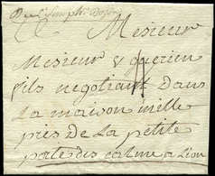 Let OBLITERATIONS PAR DEPARTEMENTS - 37/ISERE MP Manuscrite "De St Simph. Dozon" Sur LSC De 1781, TB - 1849-1876: Klassik