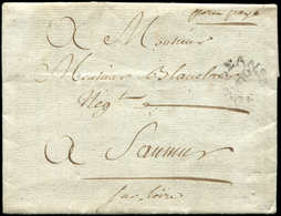 Let OBLITERATIONS PAR DEPARTEMENTS - 43/LOIRET MP Ornée ORLEANS/PRP S. LAC De 1783, Mention Manuscrite "port Payé", TB - 1849-1876: Période Classique