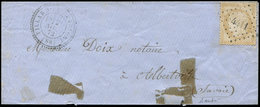 Let OBLITERATIONS PAR DEPARTEMENTS - 88/SAVOIE N°59 Obl. PC Du GC 4411 S. Env. (traces De Scotch), Càd T24 VILLARD-DE-BE - 1849-1876: Période Classique