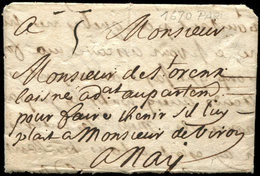 Let LETTRES DE PARIS - Lettre De Paris De Juillet 1670 Pour Nay, Taxe Manuscrite 5, TB - 1849-1876: Klassik