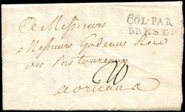 Let POSTE MARITIME - MP COL.PAR/BREST S. LAC Du Cap De 1762 (Guerre De 7 Ans), TB - Schiffspost