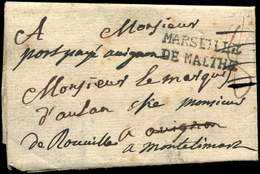 Let POSTE MARITIME - MP MARSEILLE/DE MALTHE S. LAC De 1770, TB - Schiffspost