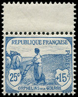 ** EMISSIONS DU XXème SIECLE - 151   1ère Série Orphelins, 25c. + 15c. Bleu, Bdf, Très Bien Centré, TB - Oblitérés