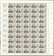 ** TIMBRES EN FEUILLES - 1054   Journée Du Timbre 1956, FEUILLE De 50, TB - Feuilles Complètes