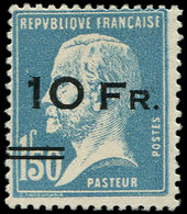 ** POSTE AERIENNE - 4   10Fr. Sur 1f.50 Bleu, Pasteur, "ILE De FRANCE", Très Frais, TB, Certif. Calves Et Miro, - 1927-1959 Ungebraucht