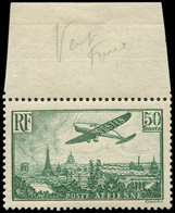 ** POSTE AERIENNE - 14b 50f. Vert Foncé, Bdf, TTB - 1927-1959 Ungebraucht