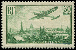 * POSTE AERIENNE - 14  50f. Vert-jaune, TB - 1927-1959 Ungebraucht