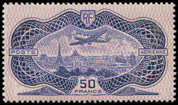 ** POSTE AERIENNE - 15  50f. Burelage RENVERSE, TB - 1927-1959 Ungebraucht