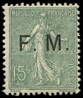 ** FRANCHISE MILITAIRE - 3    15c. Vert-olive, TB - Timbres De Franchise Militaire