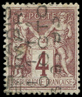 (*) PREOBLITERES - 14   Sage, 4c. Lilas-brun, 11 OCT, TB. C - 1893-1947