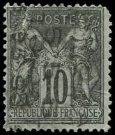 (*) PREOBLITERES - 16  Sage, 10c. Noir Sur Lilas, 5 OCT., Défx, B/TB. C - 1893-1947