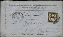 Let TAXE - 6   30c. Noir Obl. Càd T18 TOULOUSE 21/5/78 Répété à Côté Sur Télégramme, TB - 1859-1959 Lettres & Documents