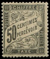 * TAXE - 20  50c. Noir, TB - 1859-1959 Lettres & Documents