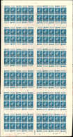 ** CARNETS (N°Cérès Jusqu'en1964) - 58a  Semeuse Camée, 25c. S. 30c. Bleu, N°217A, FEUILLE De 120 Avec Pub GIBBS, TB - Sonstige & Ohne Zuordnung