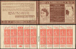 CARNETS (N°Cérès Jusqu'en1964) - 96   Semeuse Lignée, 50c. Rouge, N°199B, T IIB, S. 194 RP-A, MERCIER NESPOULOS, Un Ex. - Autres & Non Classés