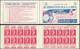 CARNETS (N°Cérès Jusqu'en1964) - 294  Muller, 15f. Rose, N°1011, S. 2-57, HORLOGERIE DU DOUBS, N°84911, Daté 29/1/57, TB - Autres & Non Classés