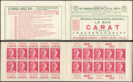 CARNETS (N°Cérès Jusqu'en1964) - 307  Muller, 15f. Rose, N°1011, S. 3-56, CARAT, TB - Autres & Non Classés