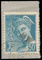 TIMBRES DE LIBERATION - ANGOULEME 4M : 50c. Bleu Sur Fragt, Obl., Petite Surcharge, TB, Signé Mayer - Befreiung