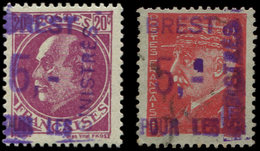 TIMBRES DE LIBERATION - BRESSUIRE 2 : 20c. Violet, Légère Rousseur Et N°4 1f. Rouge (*), TB. C - Libération