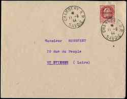 Let TIMBRES DE LIBERATION - CHAMBERY 1 : 1f50 Sur 1f50 Brun-rouge Obl. Càd 11/9/44 Sur Env., TB - Befreiung