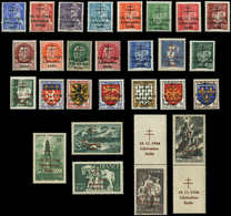 ** TIMBRES DE LIBERATION - DELLE 1/28C Sf. 16 Et 16A, Surch. T II, R Et TB - Befreiung