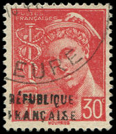 TIMBRES DE LIBERATION - EVREUX 2 : 30c. Rouge, Obl., TB - Befreiung