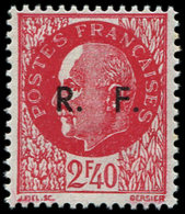 ** TIMBRES DE LIBERATION - LIGNY EN BARROIS 41 : 2f40 Rouge, TB, Signé Mayer - Libération