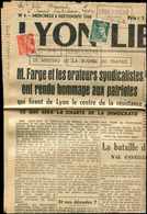Let TIMBRES DE LIBERATION - LYON : 15c Et 25c. Mercure Obl. LYON LIBERE 2/9/44 S. Journal, TB - Libération