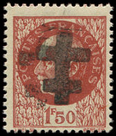 ** TIMBRES DE LIBERATION - SALINS 1 : 1f50 Brun-rouge, DOUBLE Surcharge RENVERSEE, TB, Signé Mayer - Befreiung