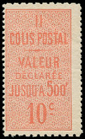 ** COLIS POSTAUX - 5    10c. Rouge, Dentelé 10 X 13 1/2, Frais Et TTB - Ungebraucht