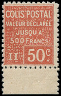 ** COLIS POSTAUX - 56   50c. Rouge, Bdf, Infime Point D'adh., TB - Neufs