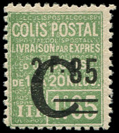 ** COLIS POSTAUX - 116  2f35 Sur 1f65 Vert, Surchargé C, TB - Neufs