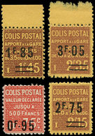 ** COLIS POSTAUX - 119/21 Et 122 Apport En Gare Et Valeur Déclarée, Surch. De 1937, TB - Ungebraucht