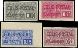 ** COLIS POSTAUX - 155/58 Majoration De 1938, La Série NON DENTELEE, N°157 Cdf Qqs Adh. Bleues, TB - Ungebraucht