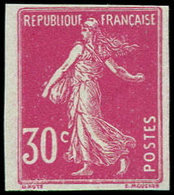 ** VARIETES - 191d  Semeuse Camée, 30c. Rose, NON DENTELE, TB, Cote Maury - Neufs