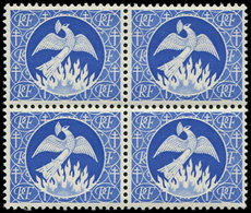 ** VARIETES - 701N  Phénix Bleu, BLOC De 4, TB - Neufs