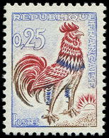 ** VARIETES - 1331d  Coq De Decaris, 0,25, Papier FLUO, TB. C - Neufs