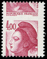 ** VARIETES - 2244   Liberté, 4,00 Rouge-carmin, PIQUAGE à CHEVAL, TB. J - Neufs