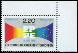 ** VARIETES - 2572b  Parlement Européen, Impression DOUBLE Du Noir, Cdf, TB, Cote Maury - Ungebraucht