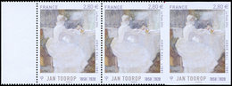 ** VARIETES - 5033   J. Toorop, BANDE De 3 Bdf, Un Ex. Non Dentelé, R Et TB - Ungebraucht