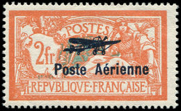 * VARIETES - PA 1    2f. Orange Et Vert-bleu, écusson BRISE, TB - Neufs