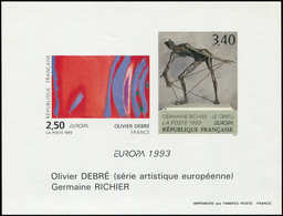 ** EPREUVES DE LUXE - 2797/98 Europa 1993, FG Collectif NON DENTELE, TB - Epreuves De Luxe
