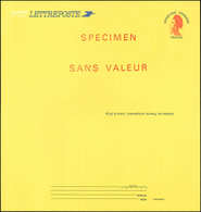 Let ENTIERS POSTAUX - Liberté De Gandon, TVP Rouge, CL N°F11, Lettre Poste Surch. SPECIMEN SANS VALEUR, TB - Autres & Non Classés