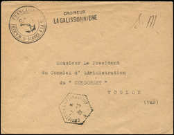 Let Oblitérations Navales - Càd Hexag. CROISEUR LA GALISSONNIERE 3/5/39 Sur Env. FM, TB - Seepost