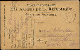 Let Oblitérations Navales - Lot De 5 Lettres Ou CP Avec Càd De La Poste Navale Divers, 1916-61, TB - Seepost