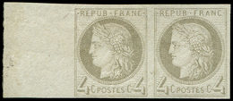 * Colonies Générales - 16    4c. Gris, PAIRE Bdf, Forte Ch. Et Petit Pli S. L'ex. Bdf, L'autre Quasiment **, RR Et TB - Andere & Zonder Classificatie