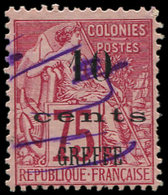 Colonies Générales - 58   75c. Rose, Surchargé 10 CENTS/GREFFE, Obl., TB - Autres & Non Classés