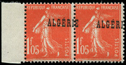 ** ALGERIE 30 : 1f05 Vermillon, PAIRE Bdf, Surcharge A CHEVAL, TB - Briefe U. Dokumente